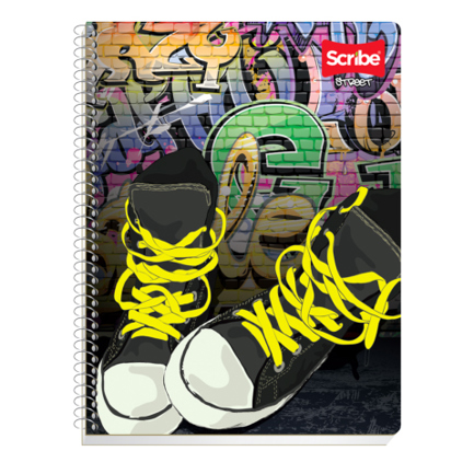 [7640] Cuaderno Scribe Prof. Espiral doble pasta dura multilinea 200 hojas