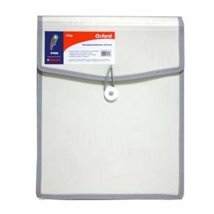 [F450] PORTA DOCUMENTOS OXFORD ICLIP CARTA BLANCO