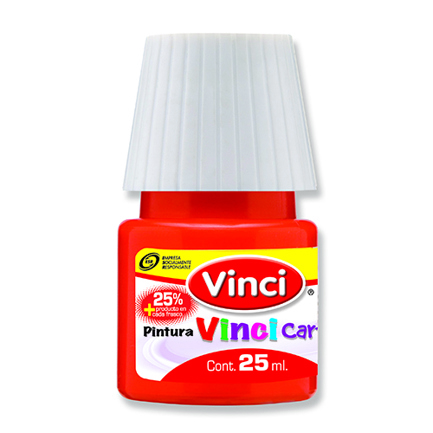 [2314] Pintura Cartel Vinci 25 ml Rojo #54 Caja c/10 Caja c/10 piezas