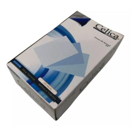 [CO-LPF10-64-108] Mica Térmica Celica Tamaño Etiqueta de Equipaje 64x108mm 10 Milesimas o 250 Micrones Pqte C/100 Pzas