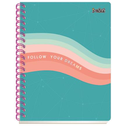 [3470] Cuderno Profesional Scribe Incolors Raya Espiral Doble 180 Hojas