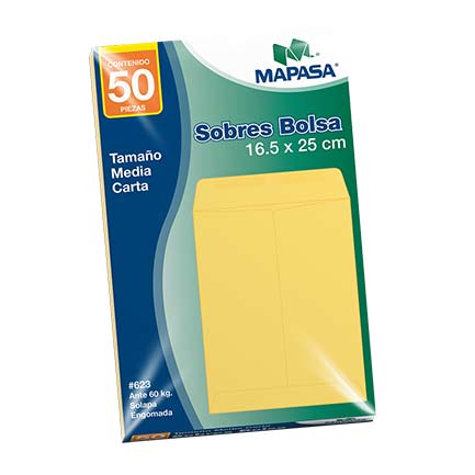 [IA0193] SOBRE BOLSA MAPASA 1/2 CTA ANTE 60KG 10 BOLSAS C/50