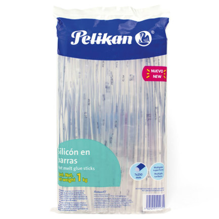[09500500] Silicón Pelikan en Barras Transparentes 7x250mm 1 kg