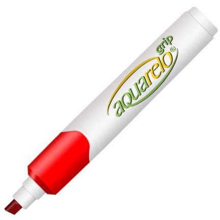 [2200RO] Marcador Aquarelo Grip Color Rojo C/12 Pzas