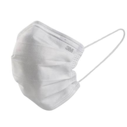 [70007059374] Mascarilla 3M Desechable 3 Capas Color Blanco Caja C/10 Pzas