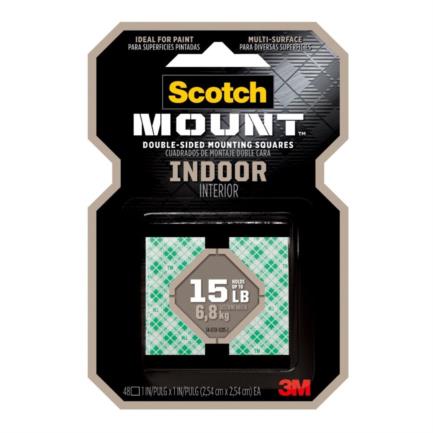 [70009117790] Cinta Montaje 3M Interiores 111H-SQ-48-DC 48 Unidades en Display Case