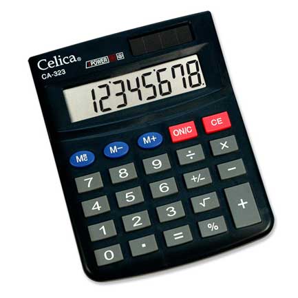 [CA-323] CALCULADORA CELICA SEMI ESCRITORIO 8 DIGITOS