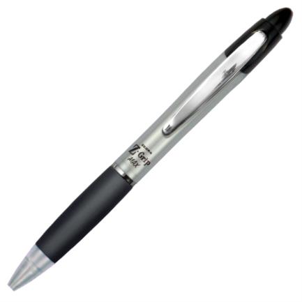 [7903-00] Bolígrafo Zebra Z-Grip Max Retráctil Punto Mediano 1.0mm Color Negro C/12 Pzas