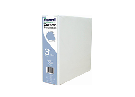 [16787] Carpeta Vinil Samsill "D" Blanca 3" P/550 Hjs C/12