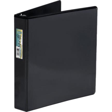 [9601NE] CARPETA KINERA VINIL ARO "O" 1 1/2" NEGRA C/18