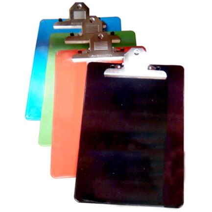 [8192TCS] Tabla con Clip Barrilito Plástico Tamaño Carta Colores Surtidos