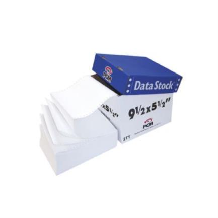 [DS00223000B] Papel PCM Data Stock Blanco 9.5" x 5.5" 2Tanto C/3000
