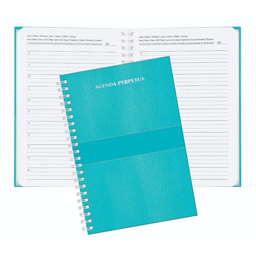 [PIN-AGE-AGP2] Agenda perpetua Pinos Altos color azul pasta dura