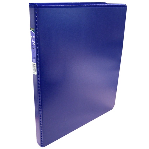 [AZO-CAR-9501AZ] Carpeta panorámica con cristal Kinera carta herraje 1/2 pulgada "O" color azul