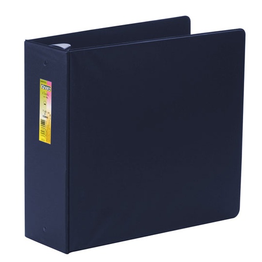 [AZO-CAR-9301AZ] Carpeta panorámica con cristal Kinera carta herraje de 3 pulgadas "O" color azul