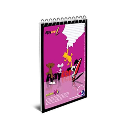 [RAY-BLK-01CUTAL] Block Rayter, tamaño taquigrafía de rayacon 70 hojas