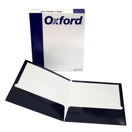 [ESS-FOL-51743] Folder showfolio laminado Oxford carta color azul marino caja con 25 pzas