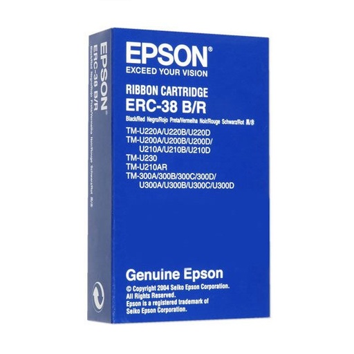 [EPS-CIN-ERC38BR] Cinta bicolor Epson ERC-38BR.