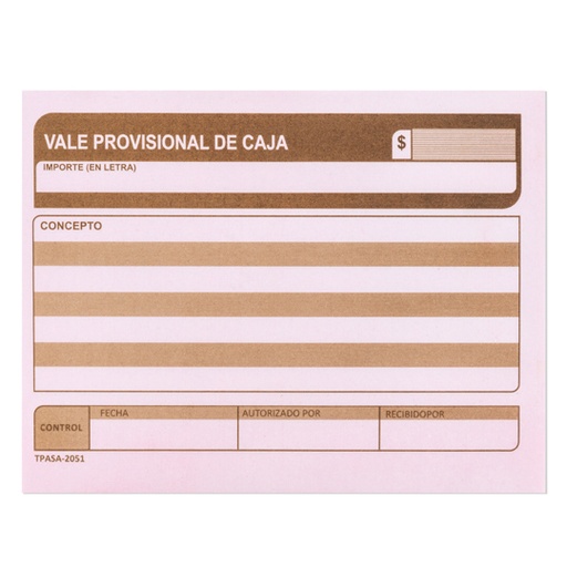 [PIN-POL-CAJAB] Vale provisional de caja Pinos Altos blíster con 3 blocks