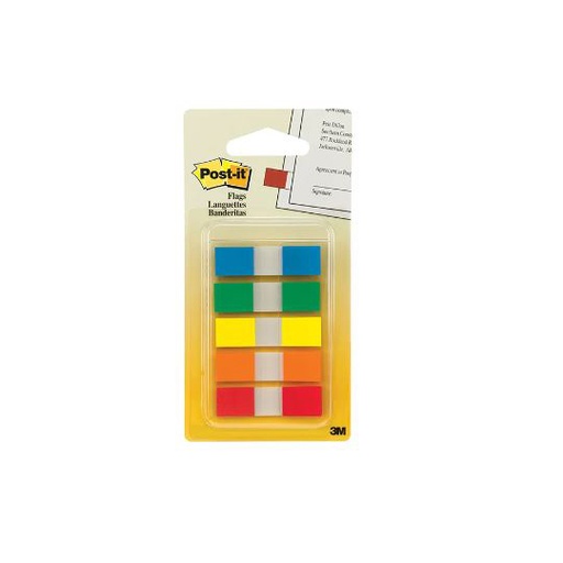 [P3M-BAN-835CF] Banderitas adhesivas Post-It primarios 5 blocks