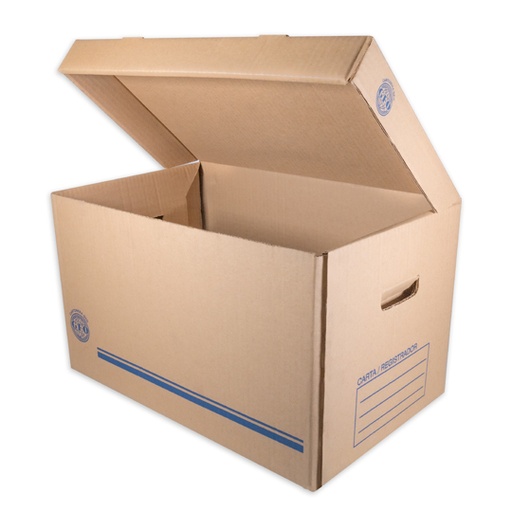 [GEO-CJA-43] Caja Archivo Carta Med. 50 X 31 X 29 Cm, Corrugado Sencillo, 29ECT, Kraft