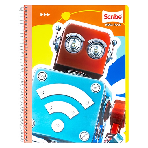 [SCR-CUA-S7513] Cuaderno Scribe Profesional Mega Plus Cuadro Grande (7 Mm), con 100 Hojas