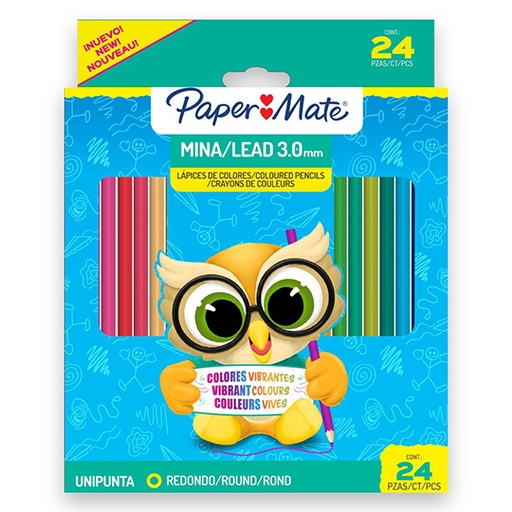 [BER-COL-09345] Colores largos Paper Mate caja con 24 colores