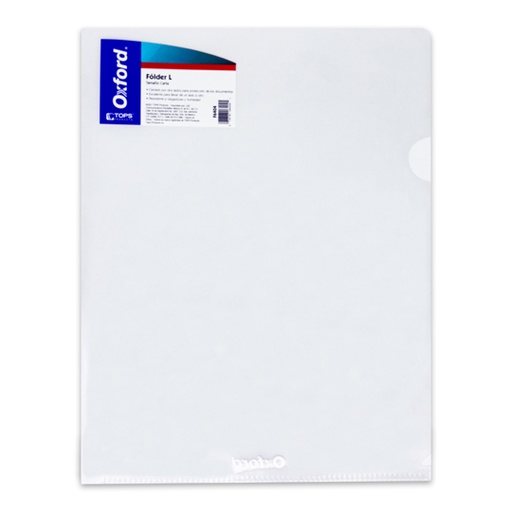 [ESS-FOL-F6404] Folder L Oxford carta color transparente.