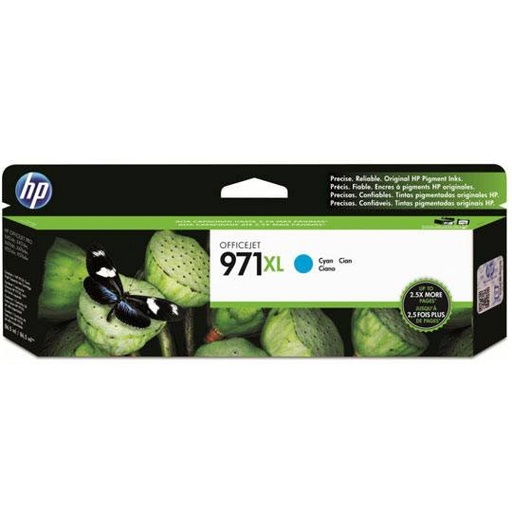 [HP-TIN-CN626AM] Cartucho de tinta cian HP 971xl.