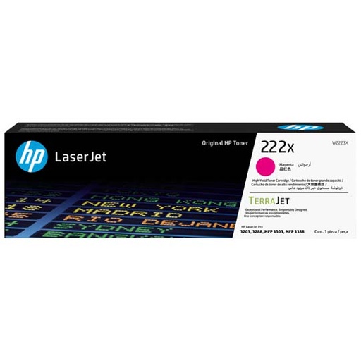 [HP-TO-W2223X] HP LASERJET 222X ALTO RENDIMIENTO, MAGENTA