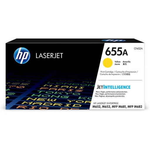 [HP-TO-CF452A] Cartucho de tóner amarillo HP 655a.