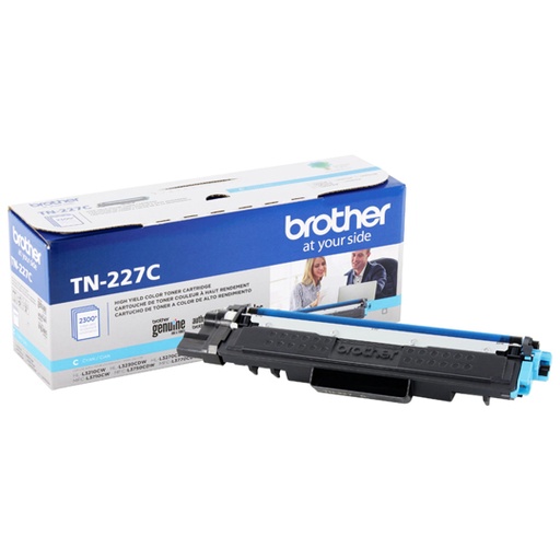 [BRO-TO-TN227C] Tóner brother color cian de estándar rendimiento TN227C