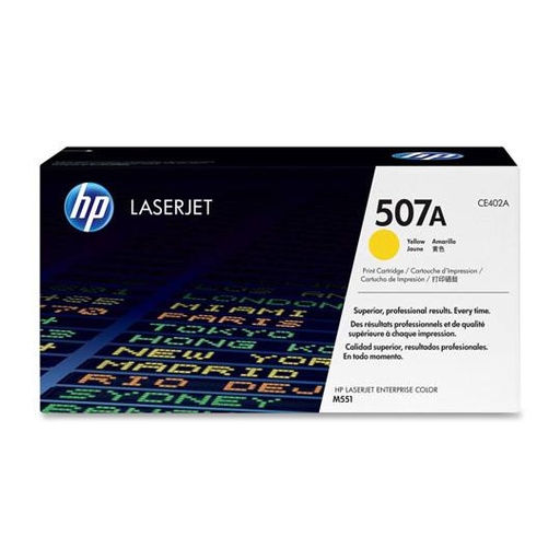 [HP-TO-CE402A] Cartucho de tóner amarillo HP 507a.