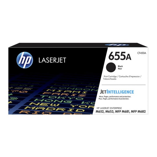 [HP-TO-CF450A] Cartucho de tóner negro HP 655a.