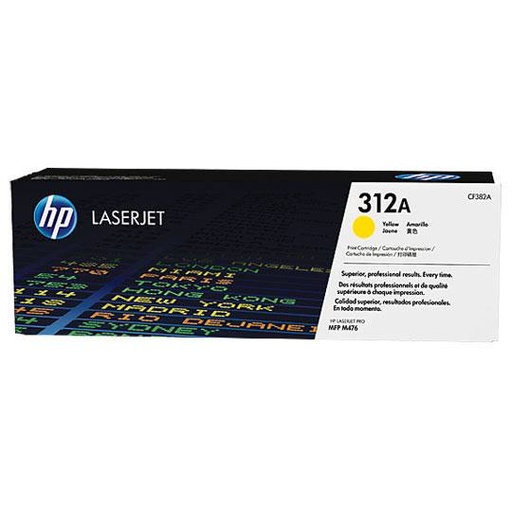 [HP-TO-CF382A] Cartucho de tóner amarillo HP 312a.