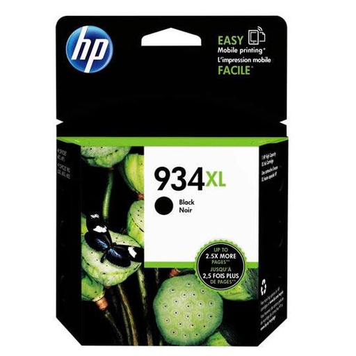 [HP-TIN-C2P23AL] Cartucho de tinta negra HP 934xl.
