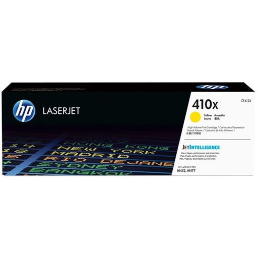 [HP-TO-CF412X] Cartucho de tóner amarillo HP 410x.