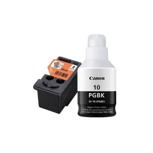 [CAN-OPC-BHGI10] CABEZAL DE TINTA NEGRA + TINTA NEGRA BH-10 GI-10BK CANON COMPATIBLE CON G5010,