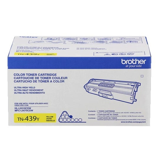 Tóner Brother Color Amarillo de Ultra Alto Rendimiento TN439Y