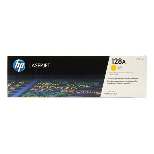 [HP-TO-CE322A] Cartucho de tóner amarillo HP 128a.