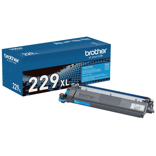 [BRO-TO-TN229XLC] Toner Brother de alto rendimiento, cian, 3000 paginas, TN229XLC