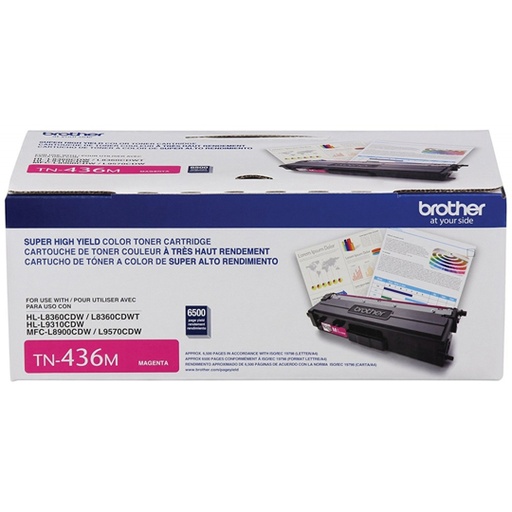 [BRO-TO-TN436M] Tóner brother color magenta de alto rendimiento TN436M