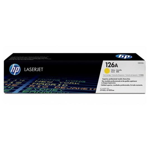 [HP-TO-CE312A] Cartucho de tóner amarillo HP 126a.