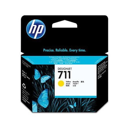 HP 711 de 29ML Cartucho de Tinta Amarillo para HP Designjet T120 y HP Designjet