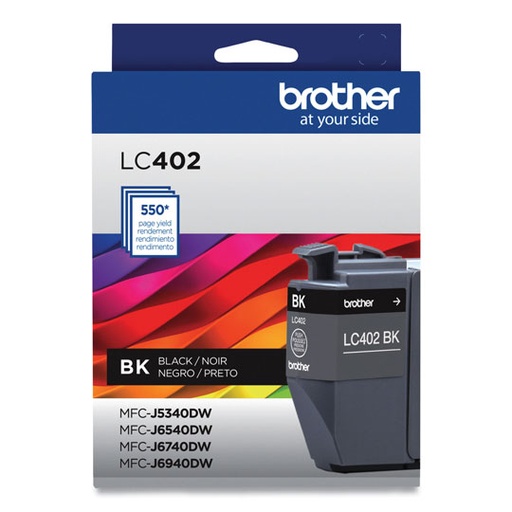 Cartucho Brother de Tinta Negra LC402BKS.