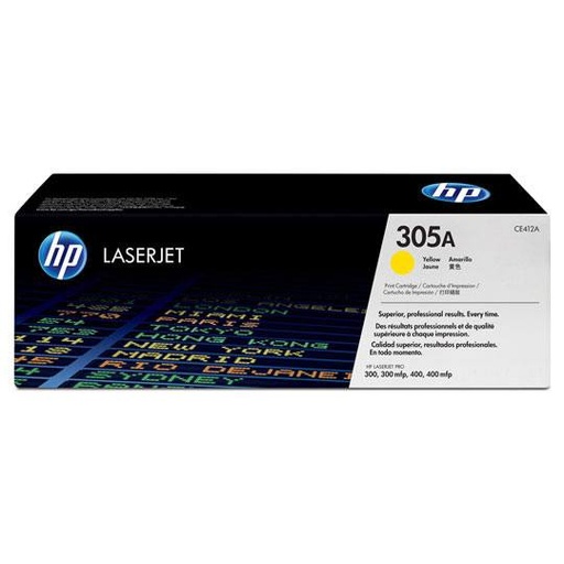 [HP-TO-CE412A] Cartucho de tóner amarillo HP 305a.