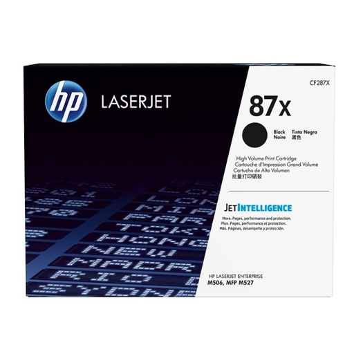 [HP-TO-CF287X] Cartucho de Tóner Negro HP 87x.