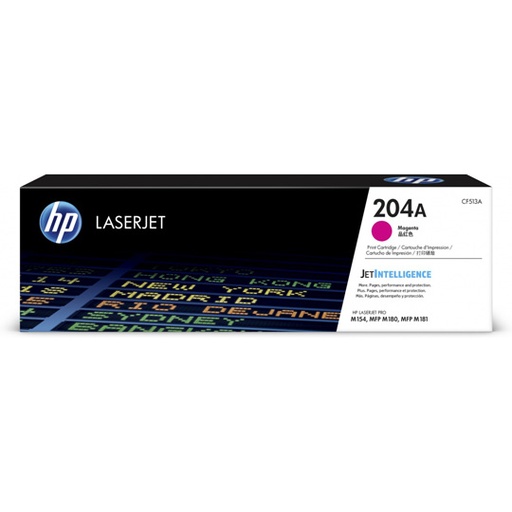 [HP-TO-CF513A] Cartucho de tóner magenta HP 204a.
