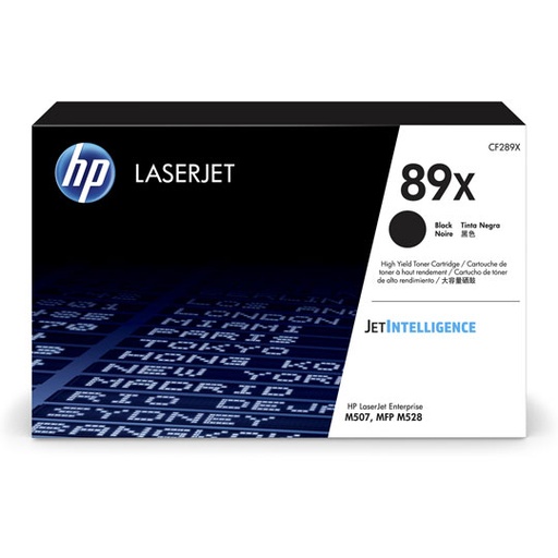 [HP-TO-CF289X] HP 89x black laserjet toner cartridge.