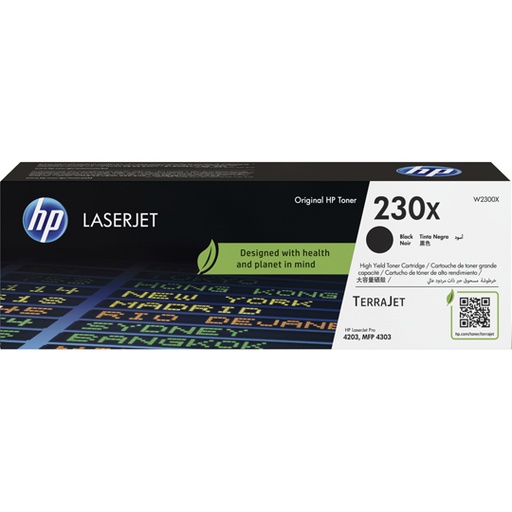 [HP-TO-W2300X] Cartucho de toner original HP laserjet 230X negro